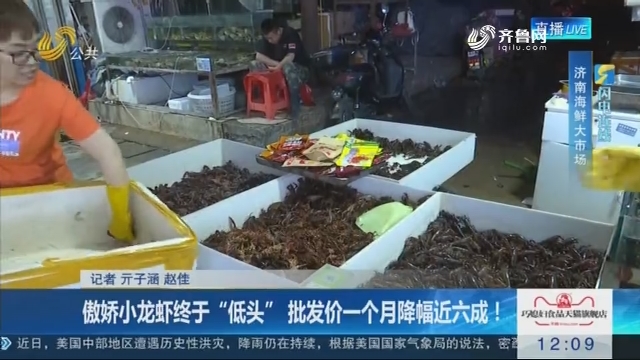 【闪电连线】傲娇小龙虾终于“低头” 批发价一个月降幅近六成！