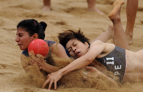 第七届亚洲沙滩手球锦标赛威海南海新区落下帷幕