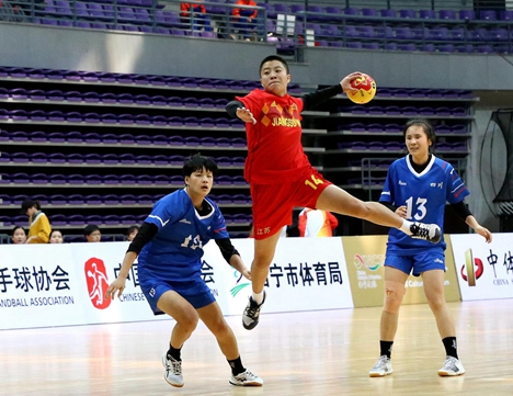 潍坊市第20届运动会手球比赛高密开赛