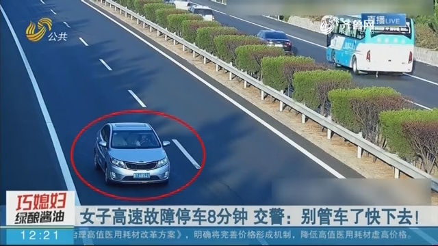 【连线编辑区】女子高速故障停车8分钟 交警：别管车了快下去！