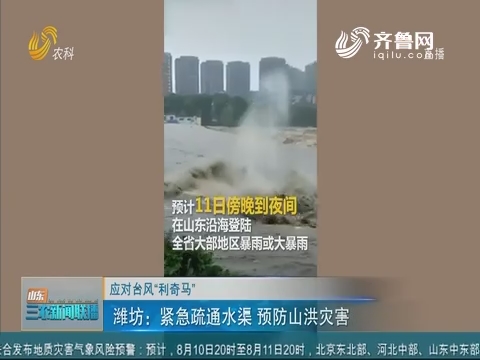 【应对台风“利奇马”】潍坊：紧急疏通水渠 预防山洪灾害