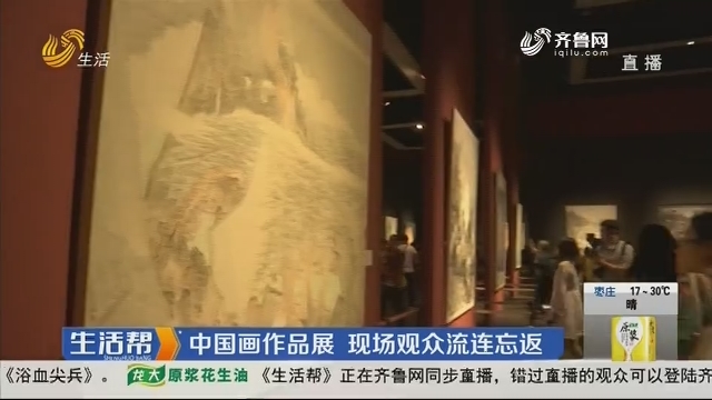 中国画作品展 现场观众流连忘返