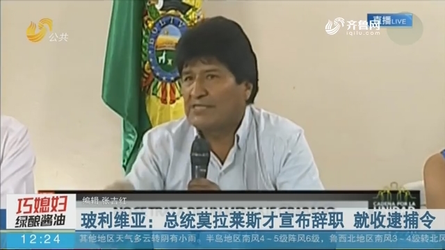 玻利维亚：总统莫拉莱斯才宣布辞职 就收逮捕令