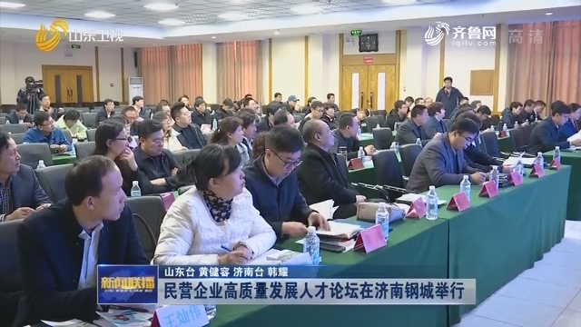 民营企业高质量发展人才论坛在济南钢城举行