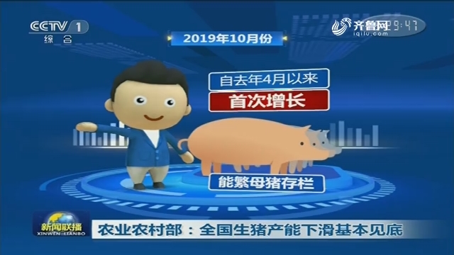 农业农村部：全国生猪产能下滑基本见底