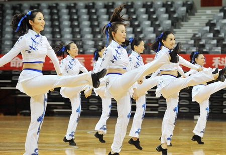 济南长清举行第九届全民健身运动会健身操比赛