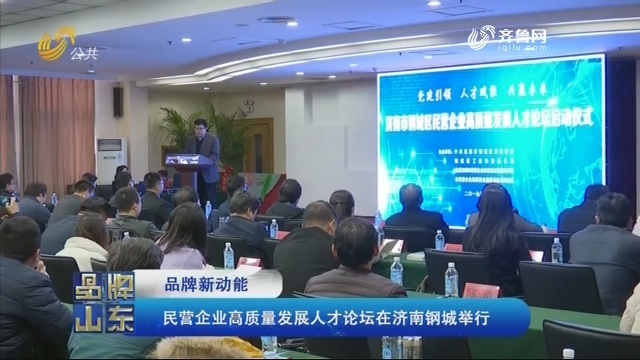 【品牌新动能】民营企业高质量发展人才论坛在济南钢城举行