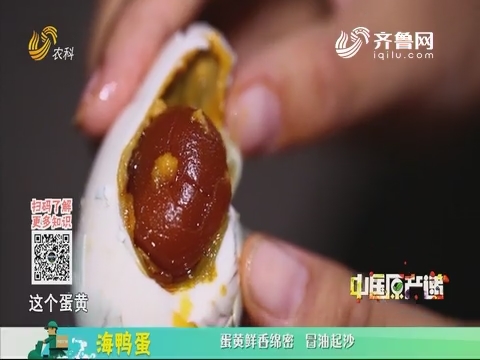 20200114《中国原产递》：海鸭蛋