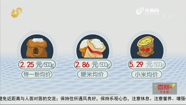 3月22日山东省米面油价格保持稳定