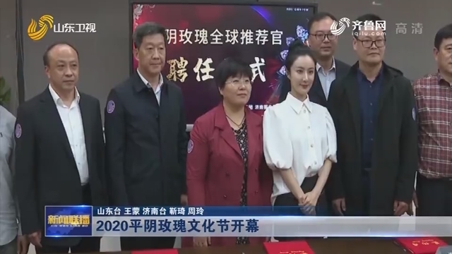 2020平阴玫瑰文化节开幕