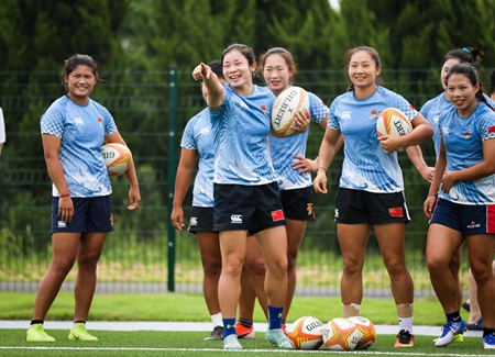 中国女子橄榄球队转训日照备战奥运
