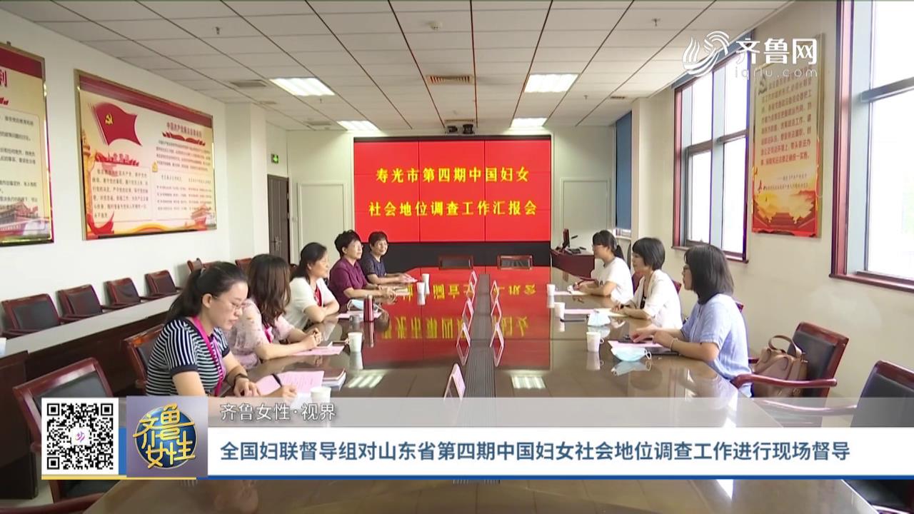 全国妇联督导组对山东省第四期中国妇女社会地位调查工作进行现场督导