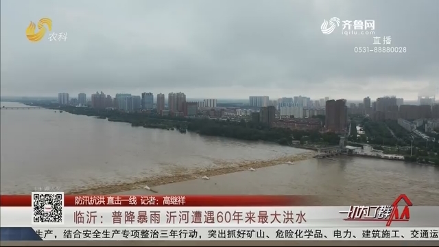 【防汛抗洪 直击一线】临沂：普降暴雨 沂河遭遇60年来最大洪水