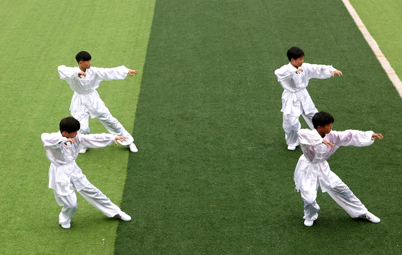 山东省第十届全民健身运动会传统武术比赛新泰赛区开赛