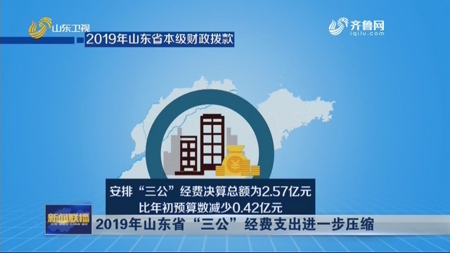 2019年山东省“三公”经费支出进一步压缩