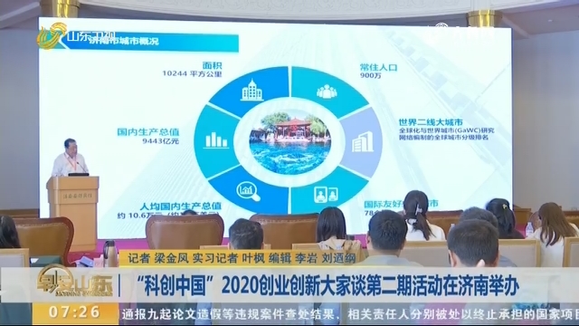 “科创中国”2020创业创新大家谈第二期活动在济南举办