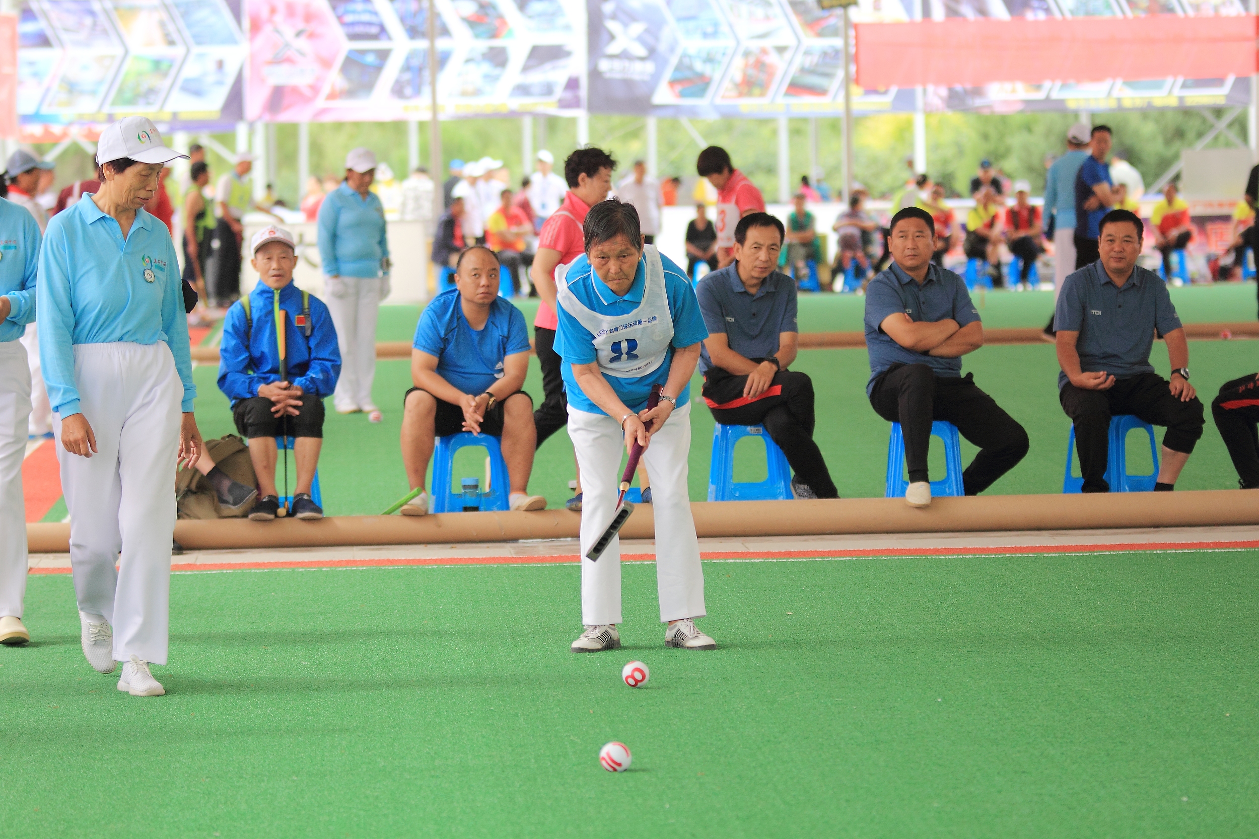 潍坊：山东省第十届全民健身运动会门球比赛开赛