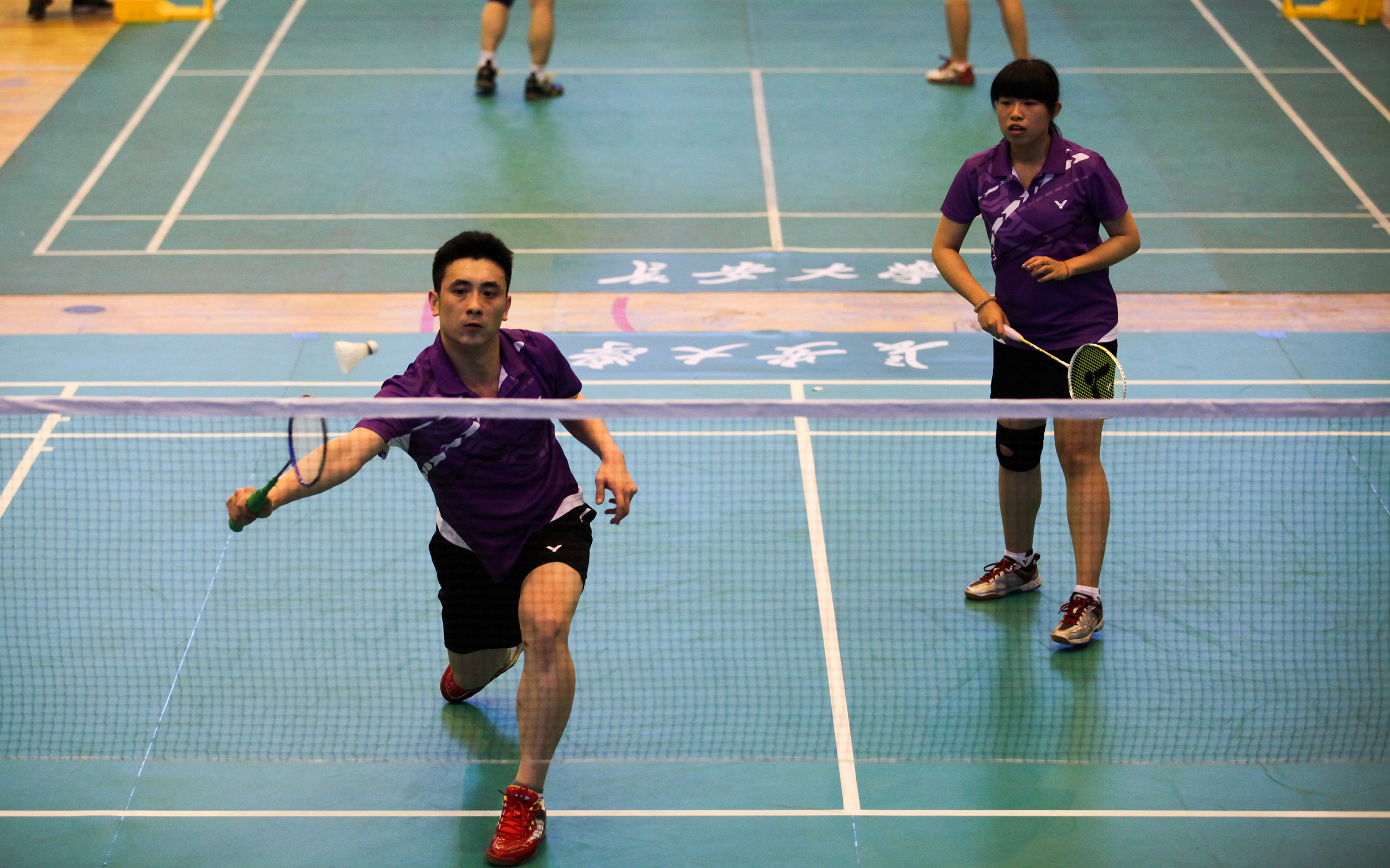 东营：利津县全民健身运动会羽毛球赛开赛