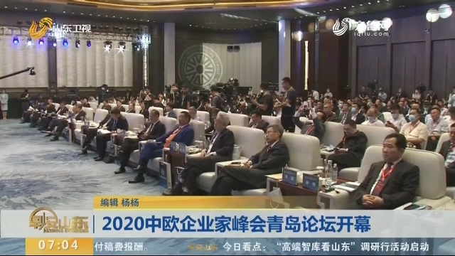2020中欧企业家峰会青岛论坛开幕