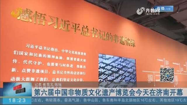 第六届中国非物质文化遗产博览会今天在济南开幕