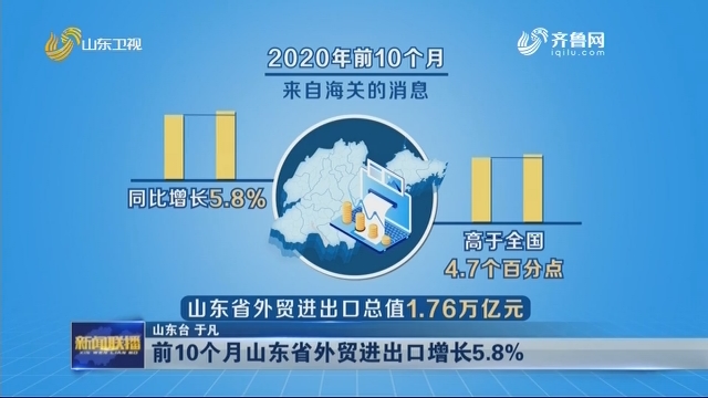 前10个月山东省外贸进出口增长5.8%