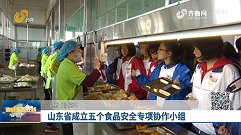 山东省成立五个食品安全专项协作小组
