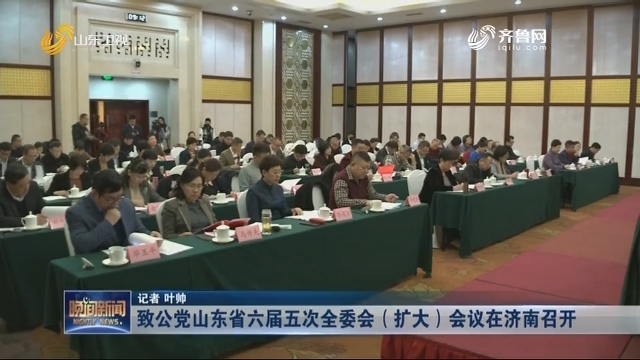 致公党山东省六届五次全委会（扩大）会议在济南召开