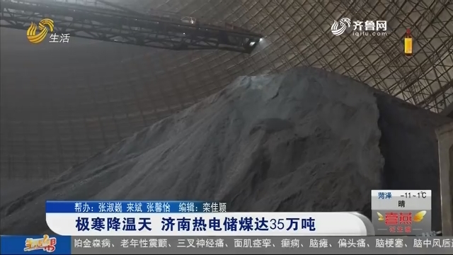 极寒降温天 济南热电储煤达35万吨