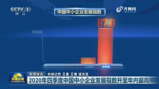 【联播快讯】2020年四季度中国中小企业发展指数升至年内最高