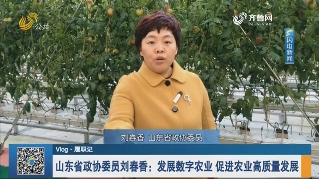 【Vlog·履职记】山东省政协委员刘春香：发展数字农业 促进农业高质量发展
