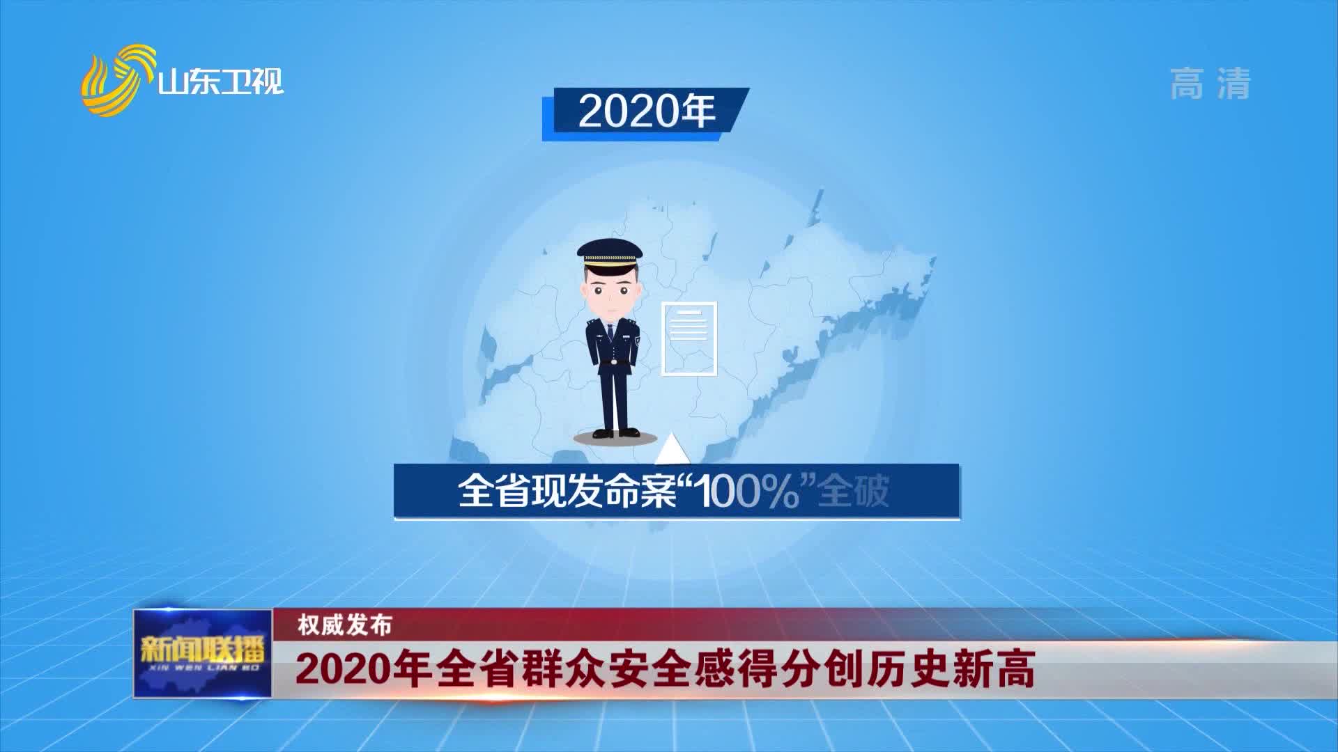 【权威发布】2020年全省群众安全感得分创历史新高