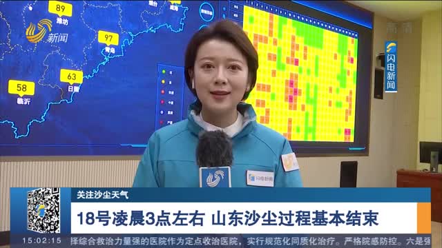 【关注沙尘天气】18号凌晨3点左右 山东沙尘过程基本结束