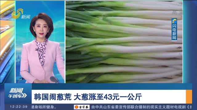 韩国闹葱荒 大葱涨至43元一公斤