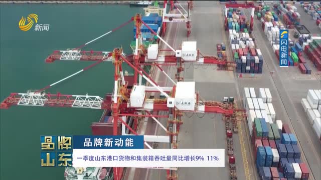 【品牌新动能】一季度山东港口货物和集装箱吞吐量同比增长9% 11%