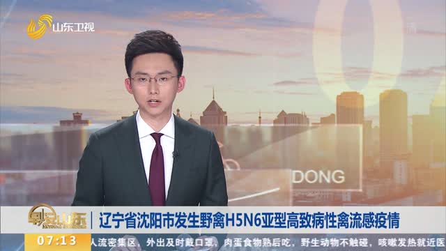 辽宁省沈阳市发生野禽H5N6亚型高致病性禽流感疫情