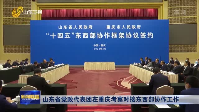 山東省黨政代表團在重慶考察對接東西部協作工作