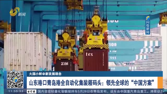【大国小鲜@新发展理念】山东港口青岛港全自动化集装箱码头：领先全球的“中国方案”
