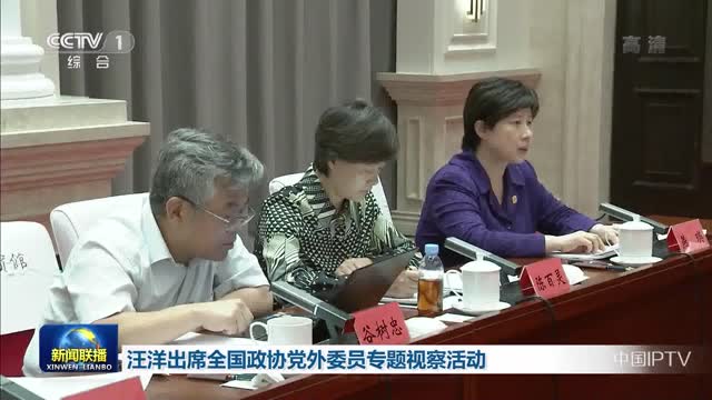 汪洋出席全国政协党外委员专题视察活动