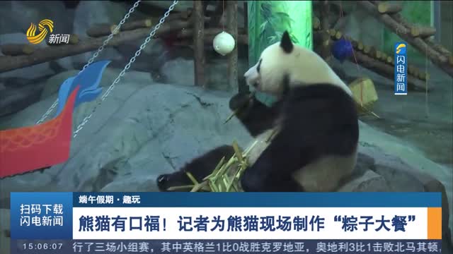 【端午假期·趣玩】熊猫有口福！记者为熊猫现场制作“粽子大餐”