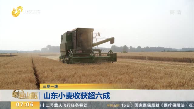 【三夏一线】山东小麦收获超六成