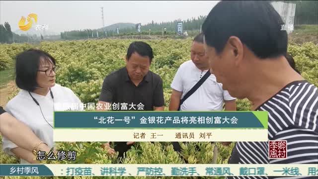 【第四届中国农业创富大会】“北花一号” 金银花产品将亮相创富大会