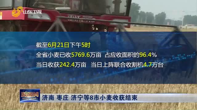 济南 枣庄 济宁等8市小麦收获结束