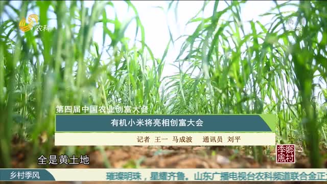 【第四届中国农业创富大会】有机小米将亮相创富大会