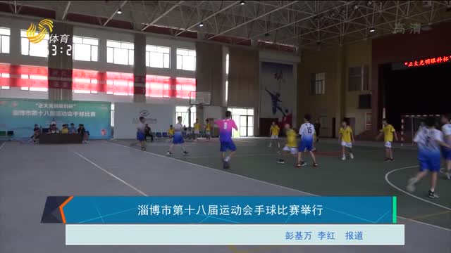 淄博市第十八届运动会手球比赛举行
