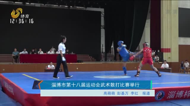淄博市第十八届运动会武术散打比赛举行