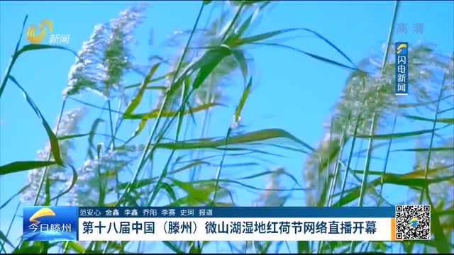 第十八届中国（滕州）微山湖湿地红荷节直播开幕