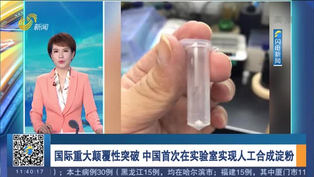 国际重大颠覆性突破 中国首次在实验室实现人工合成淀粉