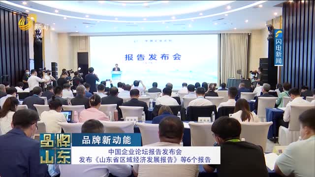 【品牌新动能】中国企业论坛报告发布会发布《山东省区域经济发展报告》等6个报告