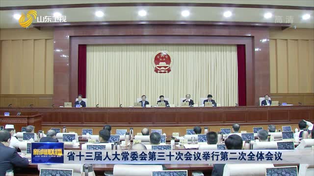 省十三届人大常委会第三十次会议举行第二次全体会议