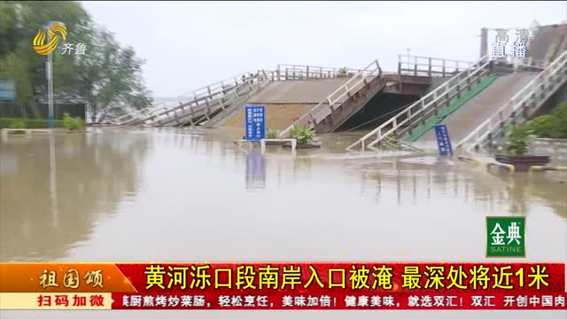 黄河泺口段南岸入口被淹